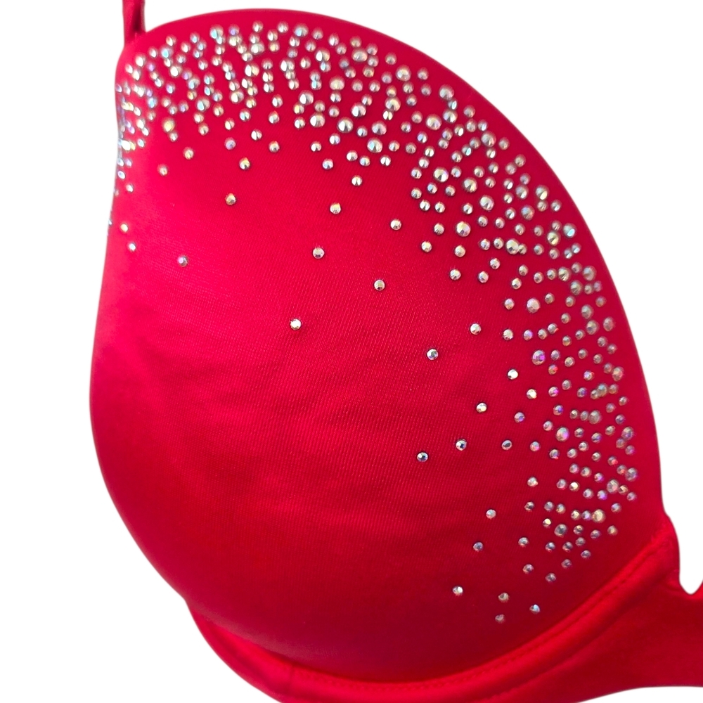 Victorias Secret Very Sexy Multi-Way Push Up Bra Convertible Strapless 34DD Red - Picture 10 of 12